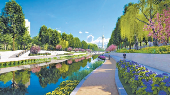 “水岸花園”效果圖。 “水岸花園”效果圖。