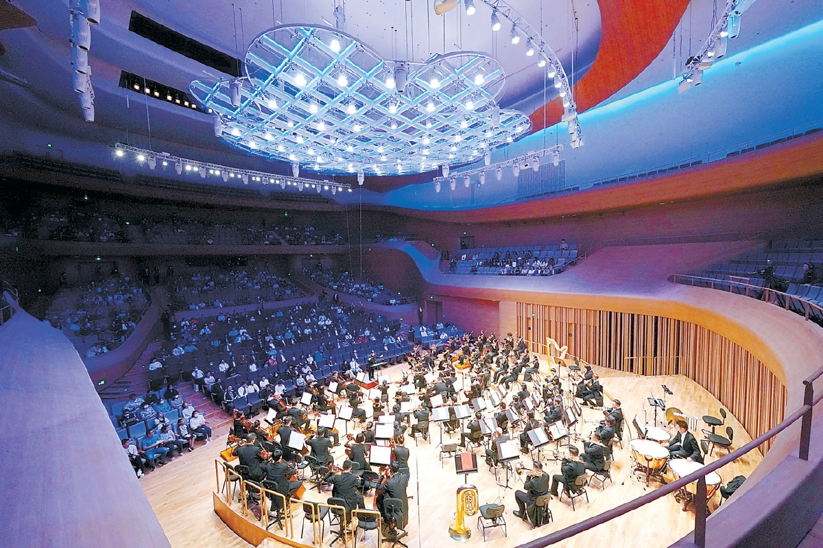 9月27日，北京藝術中心迎來首場測試演出，音樂廳是目前首個具備使用條件的室內劇場。 （方非 攝）