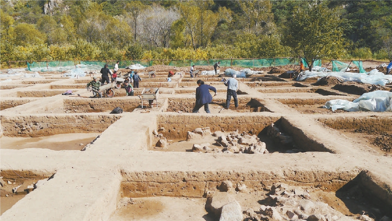 大莊科冶鐵遺址發掘現場 大莊科冶鐵遺址發掘現場