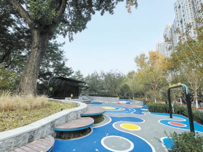 松林裏公園充滿運動元素。 松林裏公園充滿運動元素。