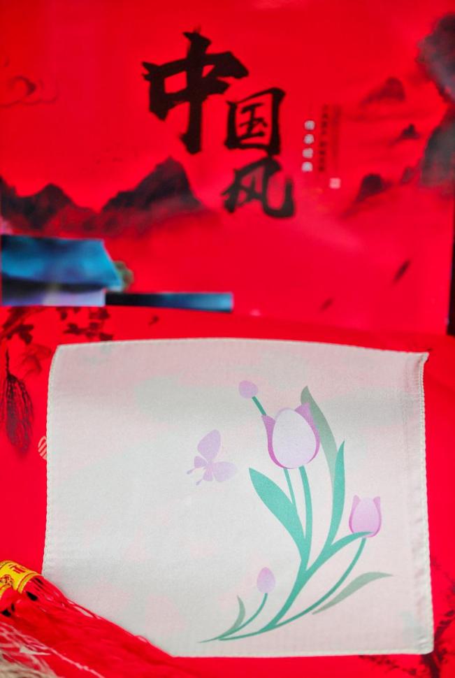 中山公園 花語系列真絲手帕