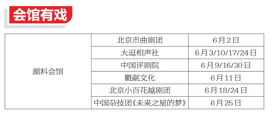 6月北京夏日舞臺精彩紛呈