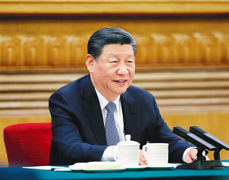 2024年3月5日,中共中央總書記、國家主席、中央軍委主席習近平參加他所在的十四屆全國人大二次會議江蘇代表團審議。 2024年3月5日,中共中央總書記、國家主席、中央軍委主席習近平參加他所在的十四屆全國人大二次會議江蘇代表團審議。