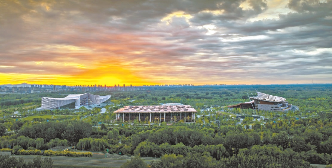 城市副中心三大文化設施(資料圖片)。 城市副中心三大文化設施(資料圖片)。