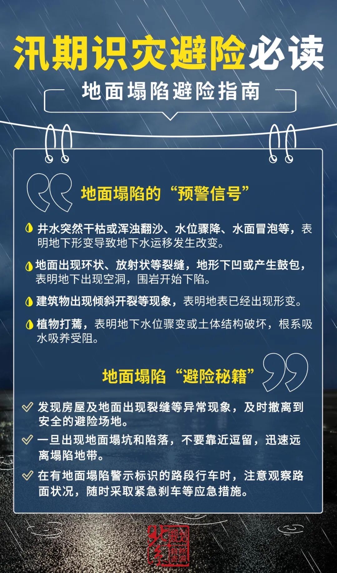 汛期防災不鬆懈,識災避險知識速覽! 汛期防災不鬆懈,識災避險知識速覽!