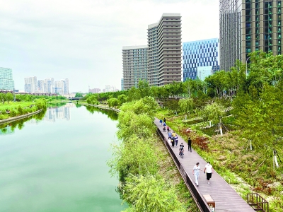 北運河綠道已成為市民休閒的新去處