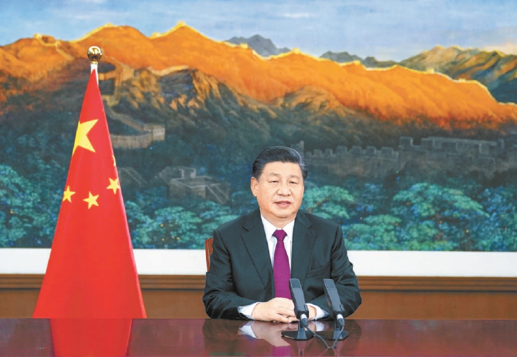 1月25日，國家主席習近平在北京以視頻方式出席世界經濟論壇“達沃斯議程”對話會併發表特別致辭。