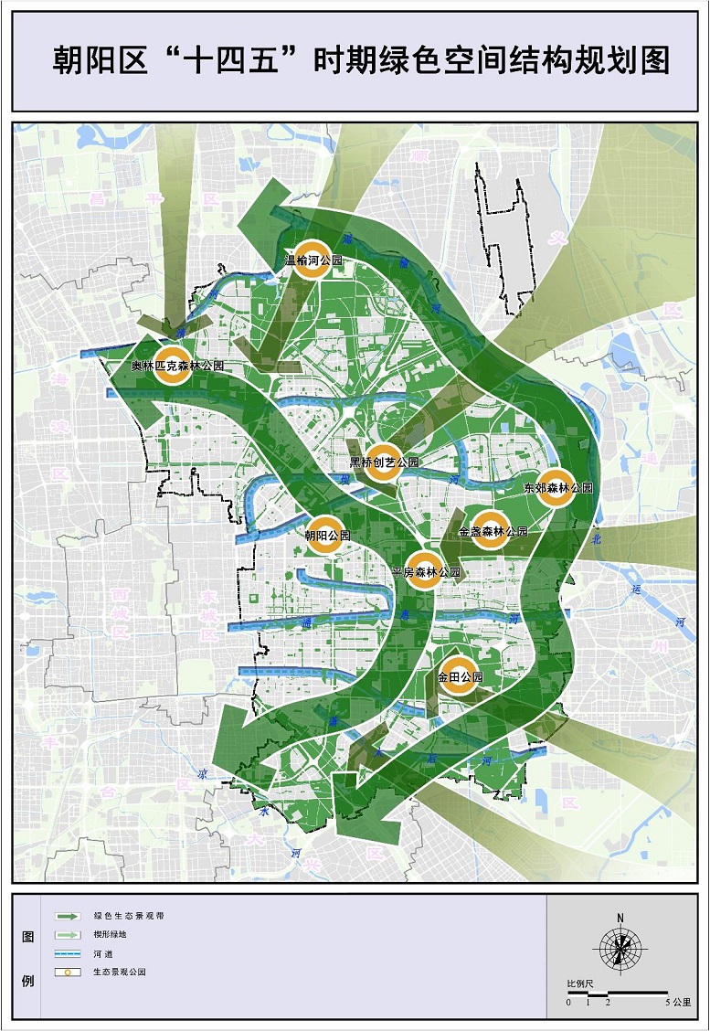 朝陽區“十四五”時期綠色空間結構規劃圖 朝陽區“十四五”時期綠色空間結構規劃圖.jpg