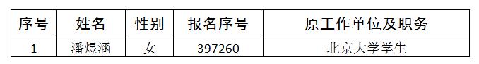 中共北京市委办公厅2019年面向社会考试录用公务员拟录用人员公示