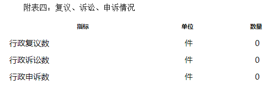 附表四：复议、诉讼、申诉情况