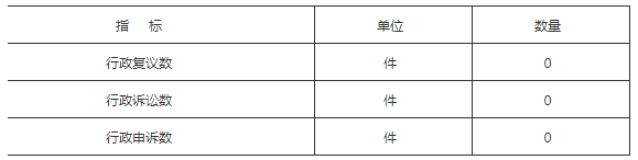 复议、诉讼、申诉情况统计表