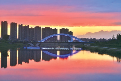 溫榆河晚霞