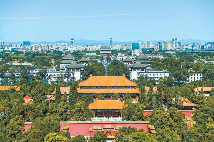 景山北望中軸線