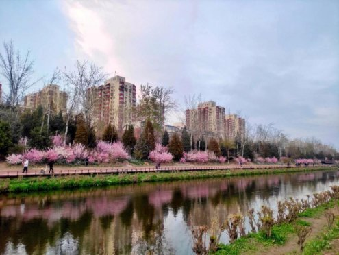 “拂堤涼水河，閒人自在行”濱水步道