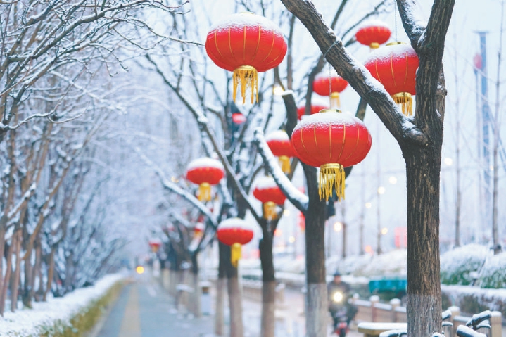 2021年3月1日,雪后的城市副中心银装素裹。(方非 摄) 2021年3月1日,雪后的城市副中心银装素裹。(方非 摄)