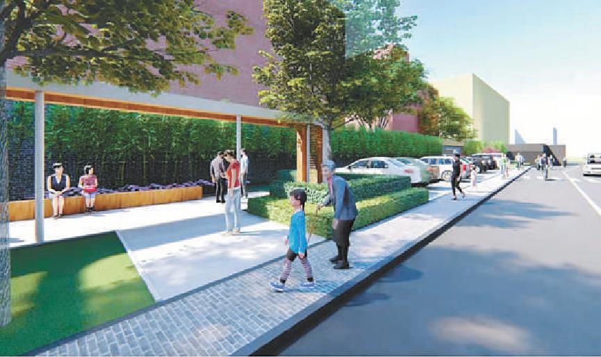 麻线胡同绿色空间效果图 麻线胡同绿色空间效果图