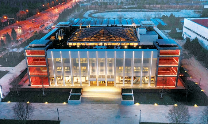 怀柔科学城产业转化示范区科研办公楼。