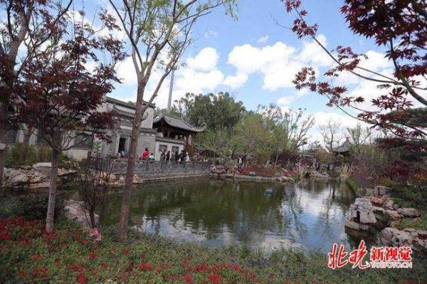 探访北京世园会安徽园 游客：这园子将徽州搬过来了