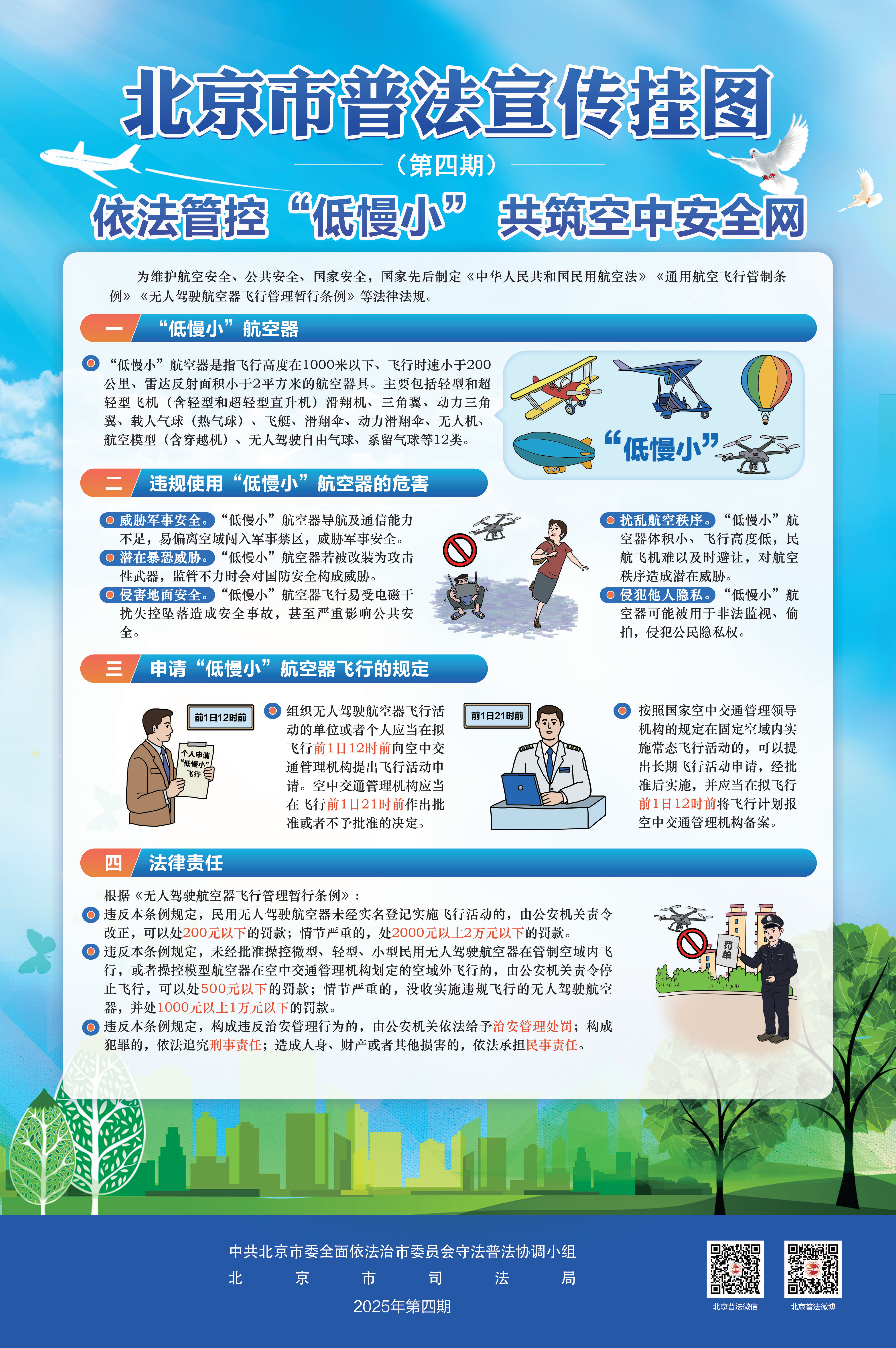 北京市2025年全民國家安全教育日海報暨第4期普法宣傳挂圖（藍）