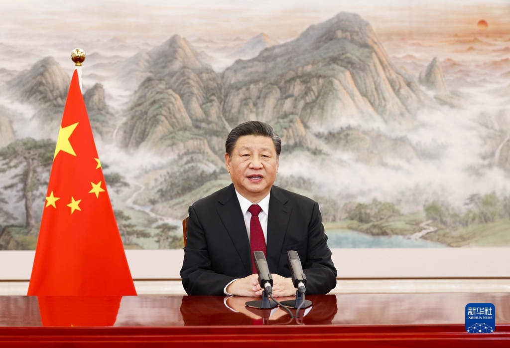1月17日，国家主席习近平在北京出席2022年世界经济论坛视频会议并发表题为《坚定信心 勇毅前行 共创后疫情时代美好世界》的演讲。