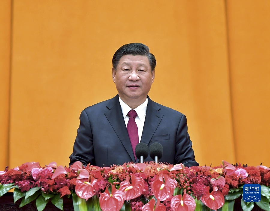 1月20日，中共中央、国务院在北京人民大会堂举行2023年春节团拜会。中共中央总书记、国家主席、中央军委主席习近平发表讲话。
