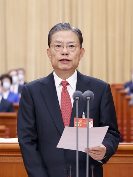 3月13日，第十四届全国人民代表大会第一次会议在北京人民大会堂举行闭幕会。大会执行主席、十四届全国人大常委会委员长赵乐际主持闭幕会并讲话。