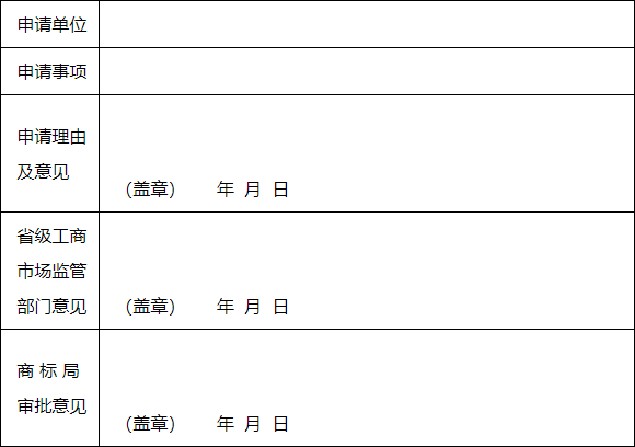 地方工商和市場監管部門開展商標註冊申請受理業務審批表.png