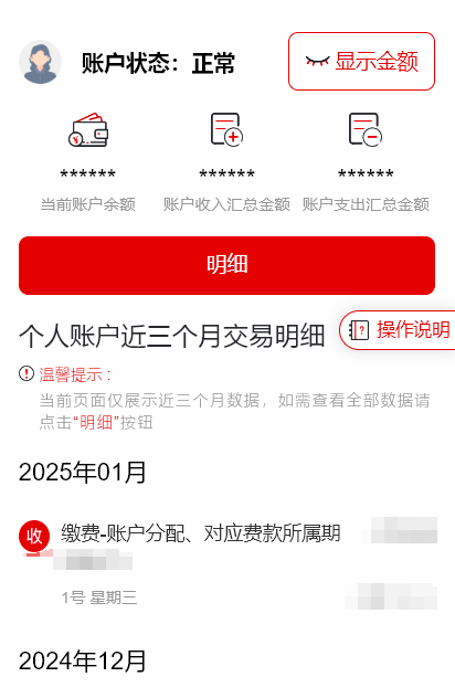 如何查询医保个人账户明细？（“京通”小程序）