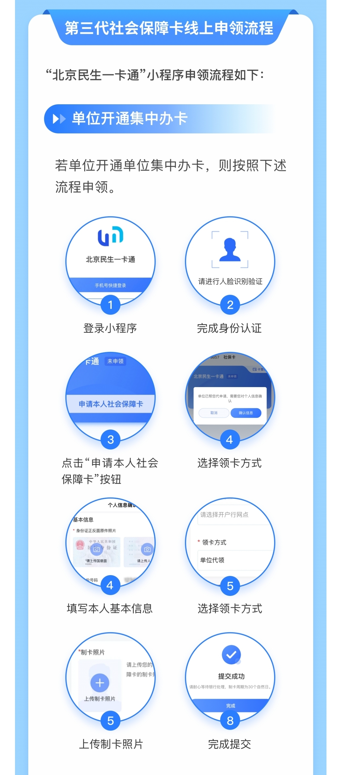 如何线上申请第三代社保卡？（民生一卡通小程序）
