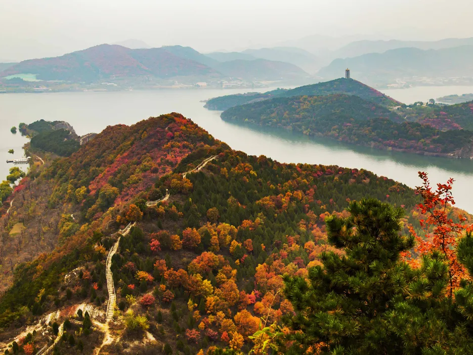 赏湖光・登山峦・拍秋景 金海湖秋游指南来啦