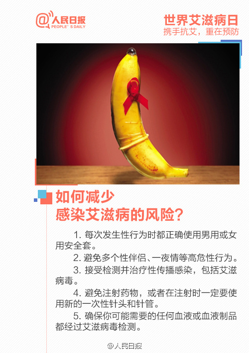 如何减少感染艾滋病的风险