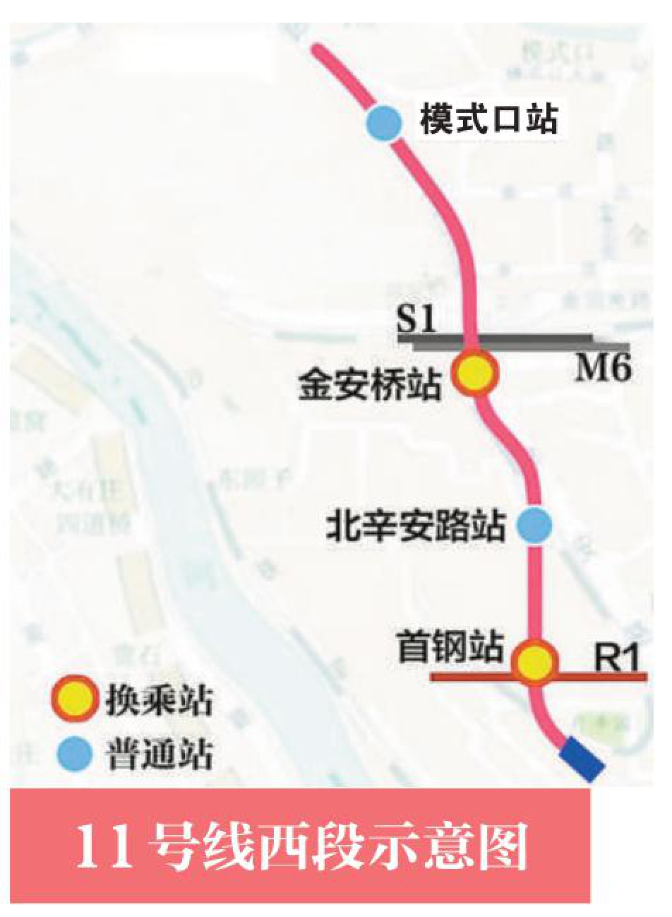 11号线西段示意图