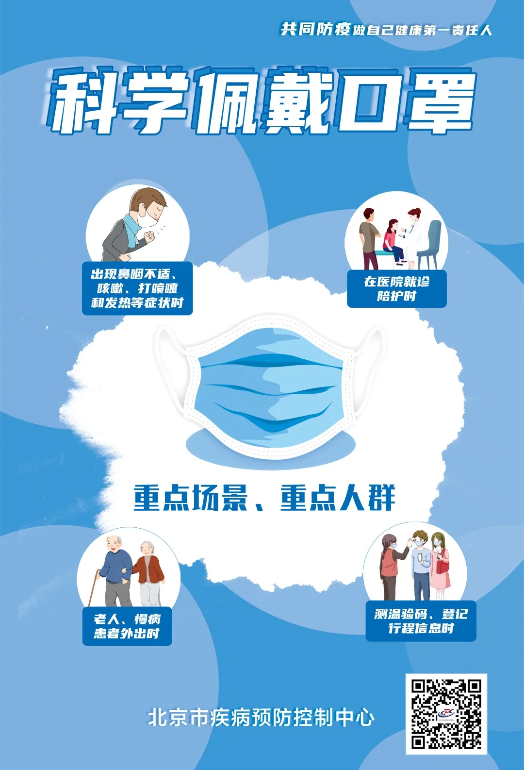 市疾控中心提醒：坚持科学佩戴口罩 加强防护不放松