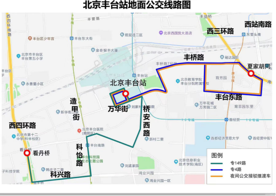 北京丰台站地面公交线路图