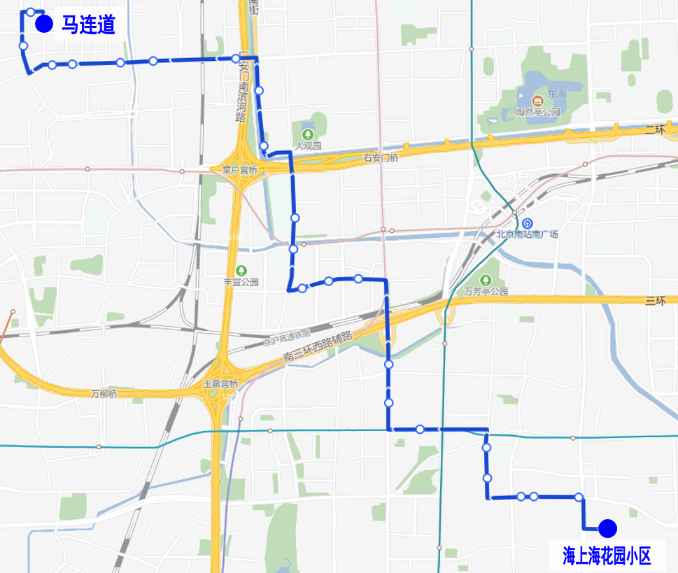 830路公交车路线图北京图片