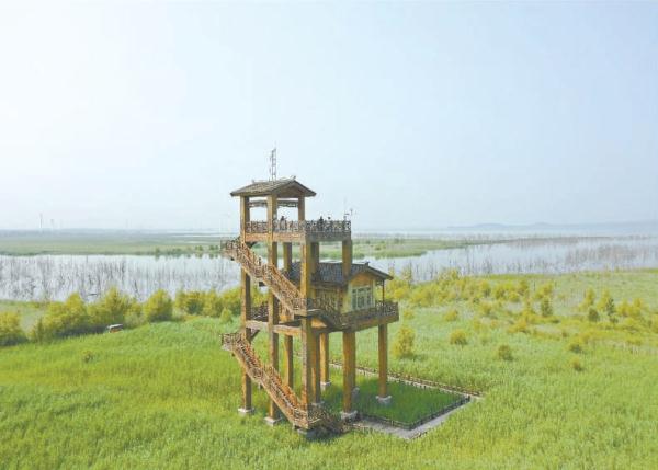 图为延庆野鸭湖监测站点外景。