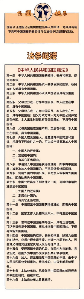 如何办理国籍公证？