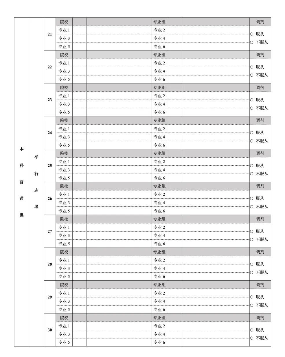北京市2024年普通高等学校招生志愿填报须知