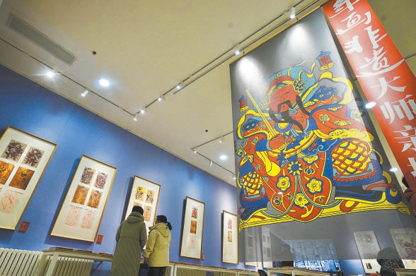 全国木版年画联展在朝阳区王四营乡崇德堂博物馆开幕，展出130余幅年画作品。