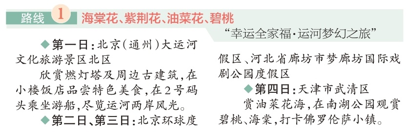 四条“赏花+”特色路线游遍副中心