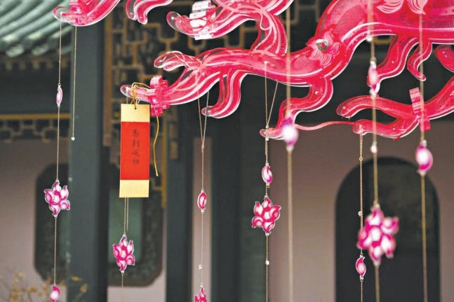 南池子美术馆内的“桃花树”。