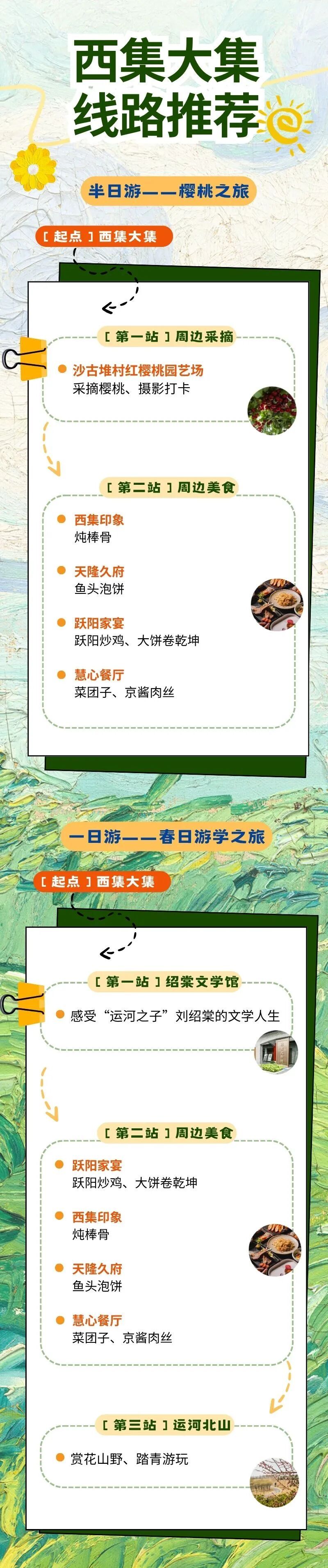 通州“运河大集”推出12条新线路，清明踏青正当时~