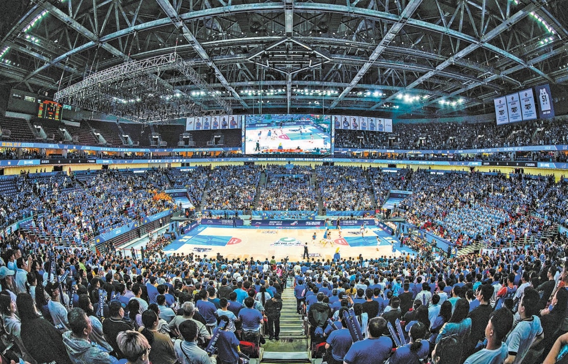 5月6日晚，CBA季后赛北京北汽主场战胜广东男篮。