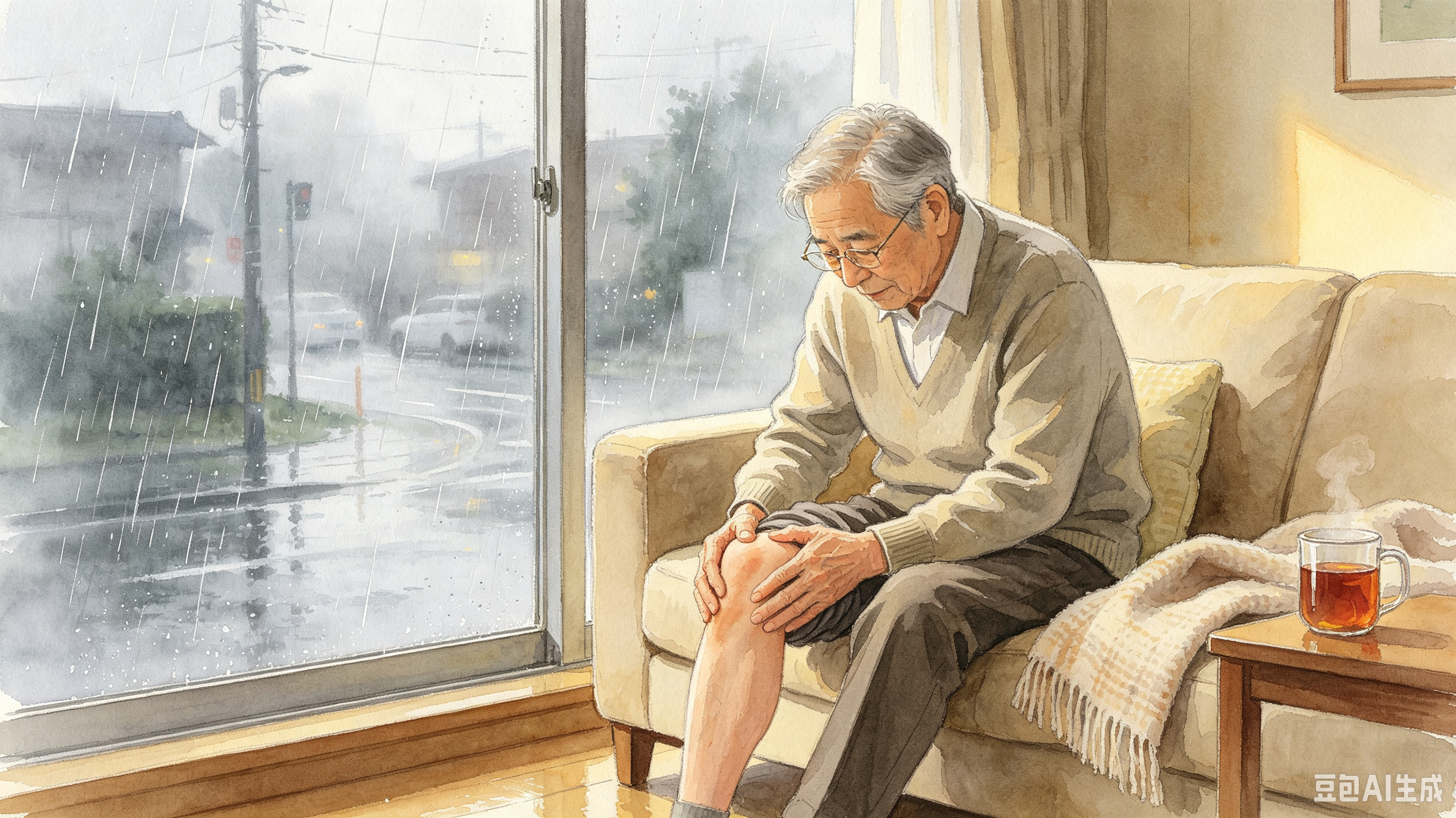 下雨天老年人膝盖疼 下雨天老年人膝盖疼