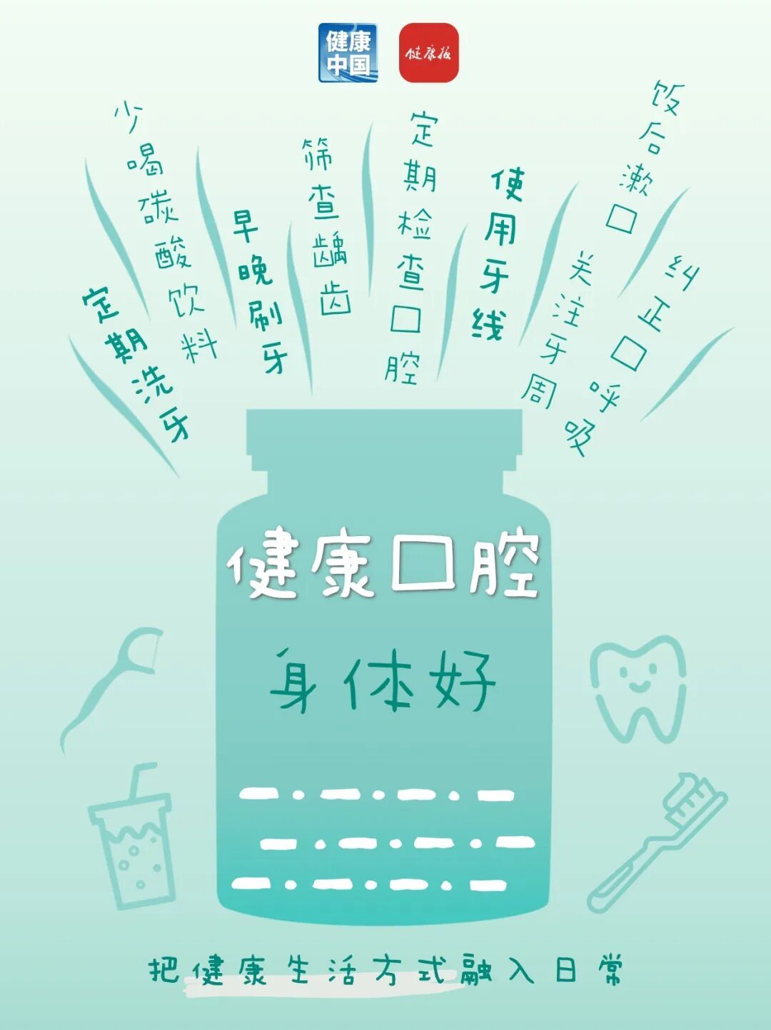 叮！请查收您的健康“小瓶子” | 全民健康生活方式日