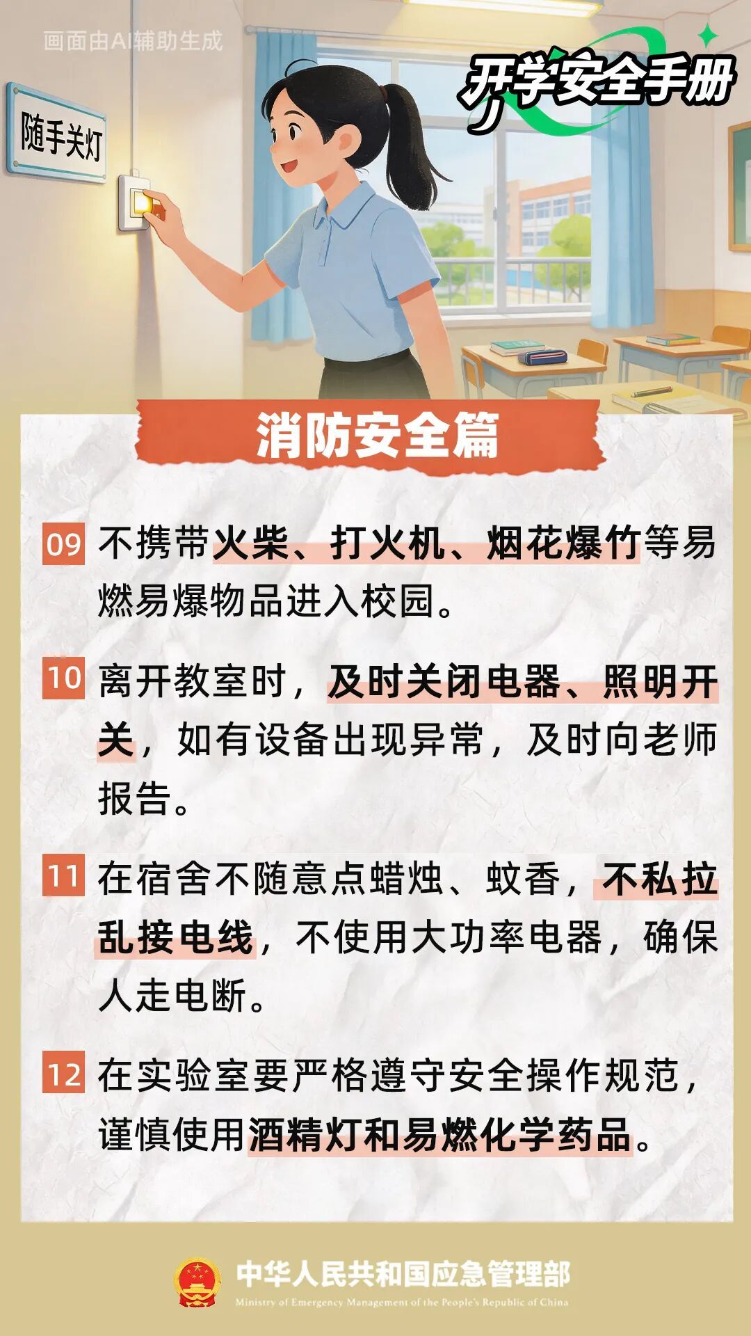 开学啦，20条安全提示转给师生家长！