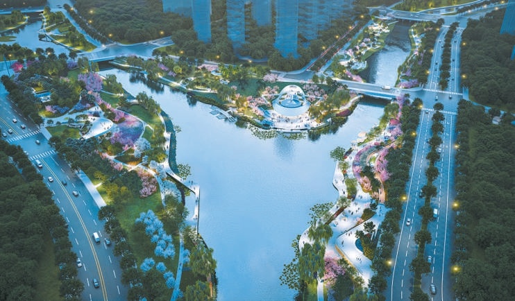 “丽泽湾”效果图。 “丽泽湾”效果图。