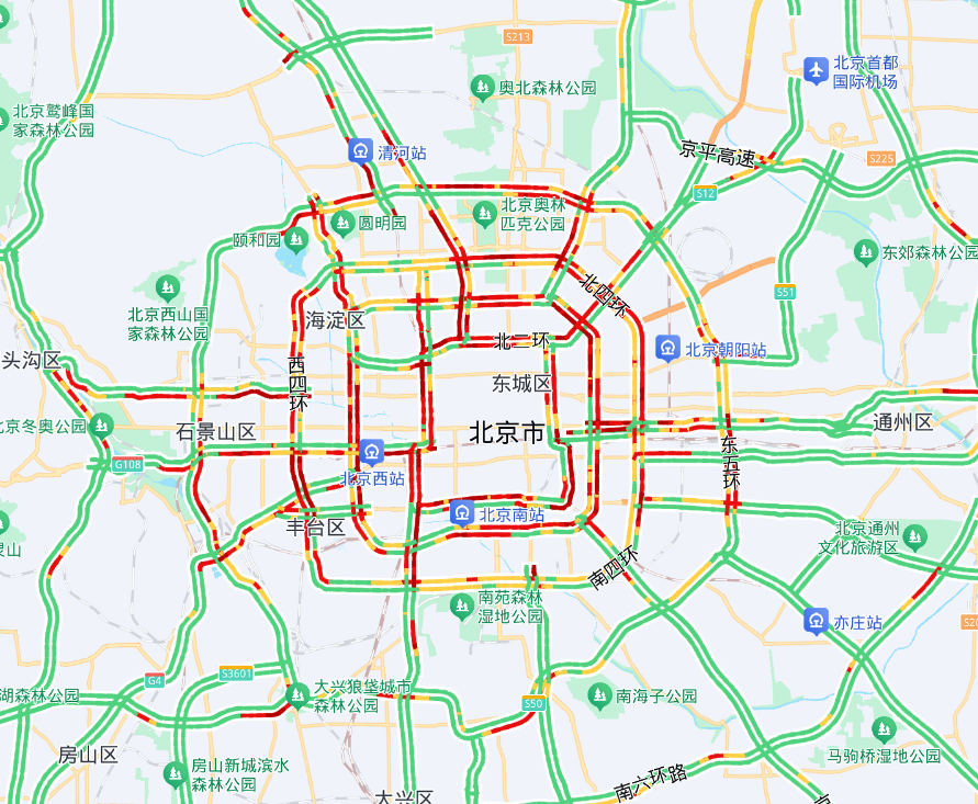 明日节后首个工作日,北京早高峰交通压力较大,建议优先选择公共交通 明日节后首个工作日,北京早高峰交通压力较大,建议优先选择公共交通