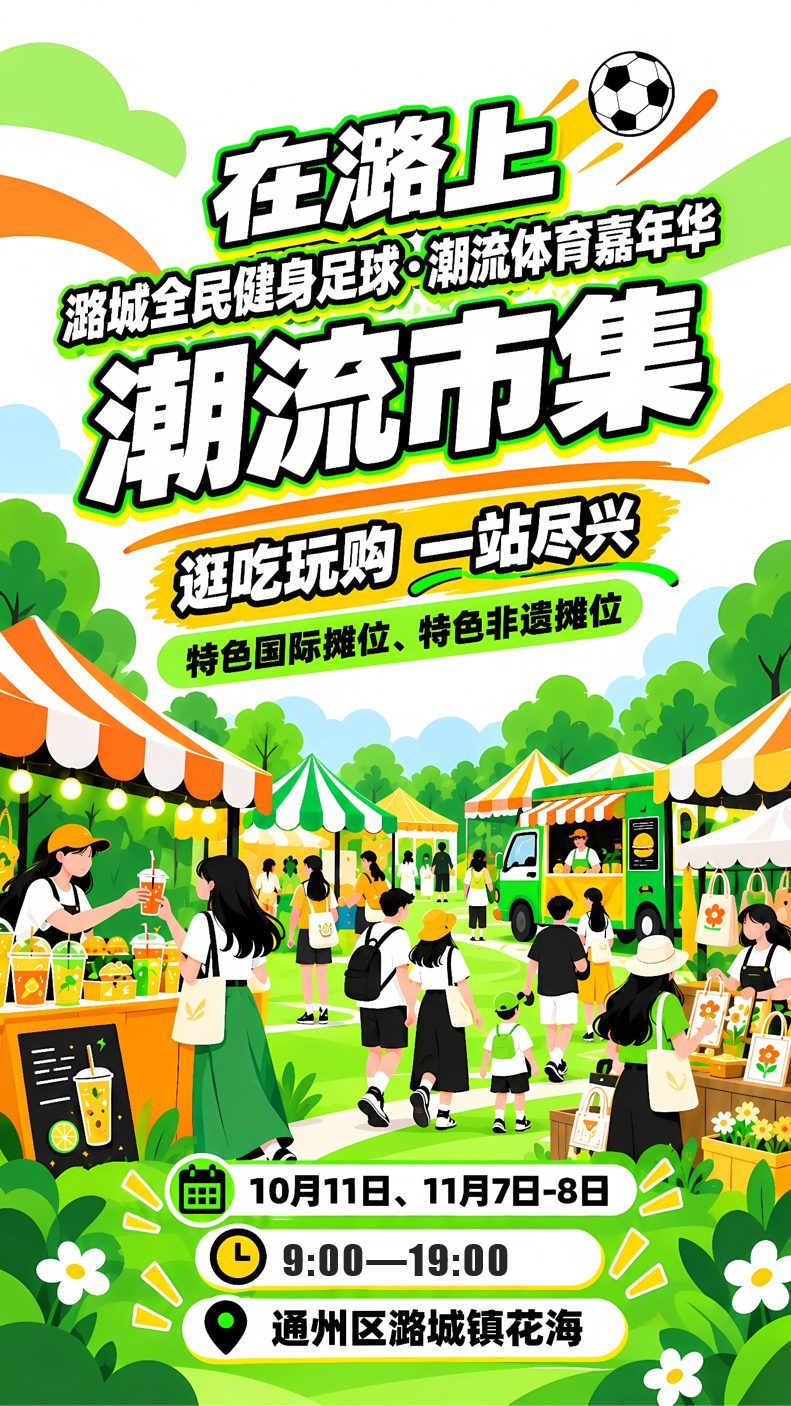 在潞上·潞城全民健身足球潮流体育嘉年华即将开启 绿茵花海邂逅潮流运动狂欢 在潞上·潞城全民健身足球潮流体育嘉年华即将开启 绿茵花海邂逅潮流运动狂欢
