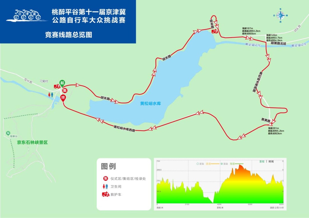 ▲竞赛线路总览图 ▲竞赛线路总览图